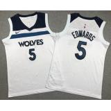 Anthony Edwards, Minnesota Timberwolves (White) - NIÑOS